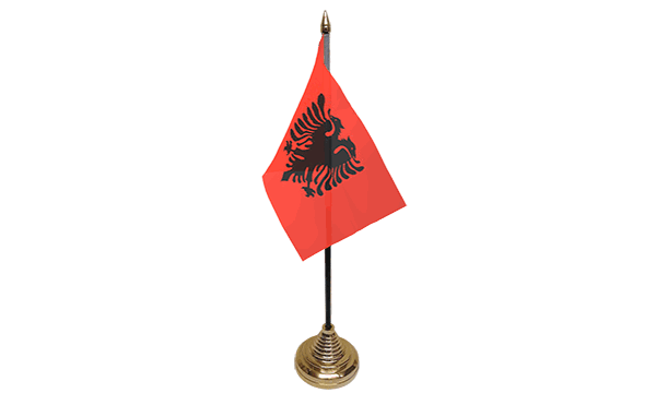 Albania Table Flags